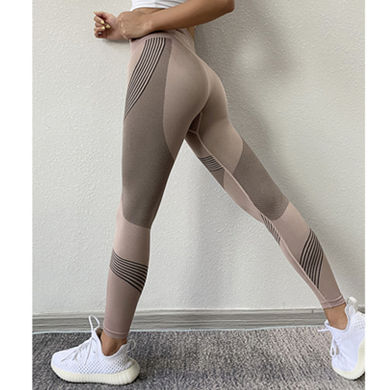 Тесни панталони с йога с висока талия за жени, работещи със спортни панталони за фитнес